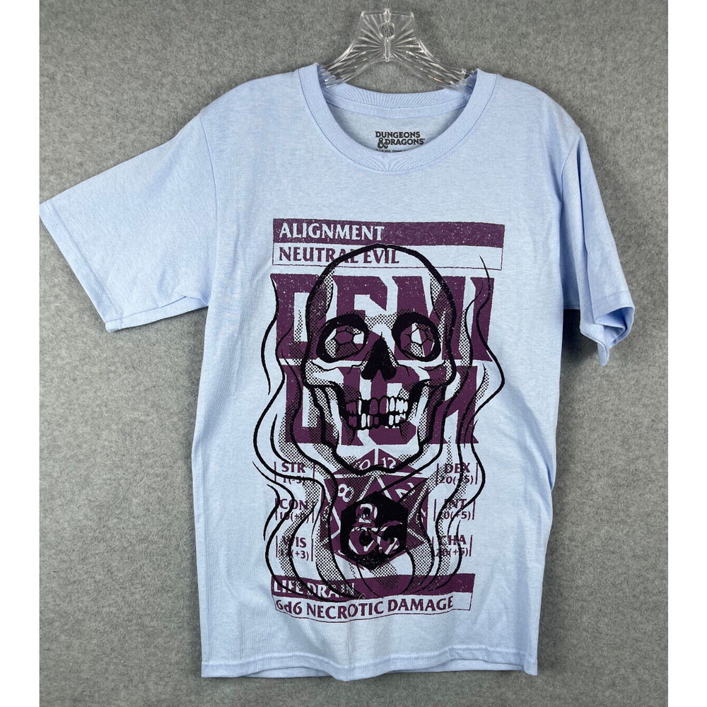 Dungeons and Dragons Demi Lich T-Shirt Men's S‎ Blue Fantasy Role Play